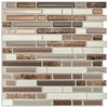 Smart Tiles Peel and Stick 4-Sheet 10 x 10 Backsplash - Bellagio Santi