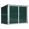 Outsunny 6x3 Ft Outdoor Storage Shed, Horizontal Garbage Can Organizer With Double Door And Lid Rubbish Cover, For 2 Trash Cans, Green