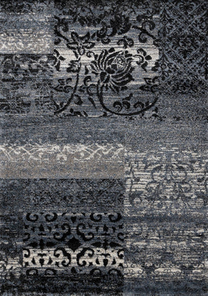 Brookfield Damask Patchwork Area Rug - 5'3