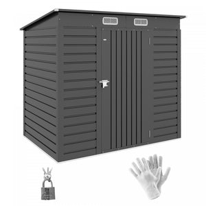 Outsunny 6 X 4ft Metal Garden Storage Shed With 2 Vents