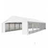 Outsunny 40' X 20' Large Outdoor Party Event Tent Patio Gazebo Canopy With Removable Sidewall, White