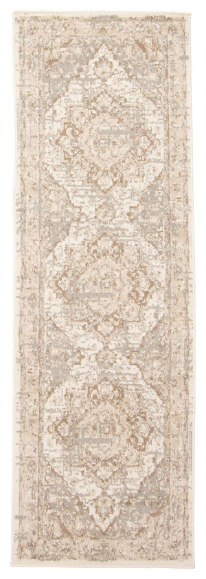 Priya Beige Area Rug - 2'8