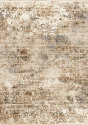 Sydney Beige Grey Cream Distressed Area Rug - 7'10