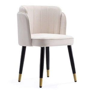 Manhattan Comfort Zephyr Velvet Dining Chair - Cream