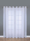 Habitat Voile White Extra Grommet Curtain Panel - 112 x 96