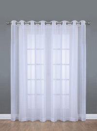 Habitat Voile White Extra Grommet Curtain Panel - 112 x 96