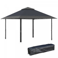 Outsunny 13' X 13' Outdoor Pop-up Party Tent Canopy With Top Vent, Grey