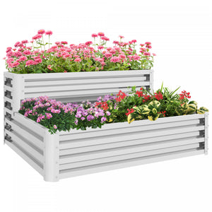 Outsunny 2 Tier Raised Garden Bed, 47