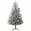 Homcom 5ft Artificial Snow-flocked Christmas Tree With 521 Tips