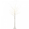 Homcom 6ft Artificial White Birch Tree For Indoor Covered Outdoor