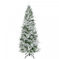 Homcom 6ft Snow Flocked Artificial Christmas Tree Cypress