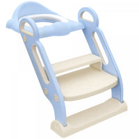 Qaba Potty Training Toilet Seat With Step Stool Ladder, Children Toilet Training Seat Chair With Sof