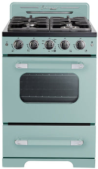 Classic Retro by Unique 24-Inch Convection Gas Range - UGP-24CR T 