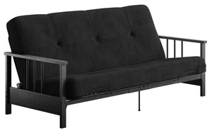 Dorel Home Harlow Full Metal Arm Futon with 6