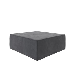 Novogratz The Flower Microfiber Ottoman Pouf - Grey