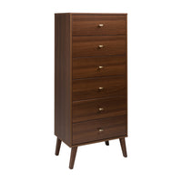 Milo Tall 6-Drawer Chest - Cherry