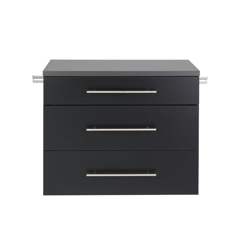 Hangups 3-Drawer Base Storage Cabinet - Black | The Brick