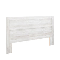 Prepac Rustic Ridge Farmhouse King Headboard - Washed White