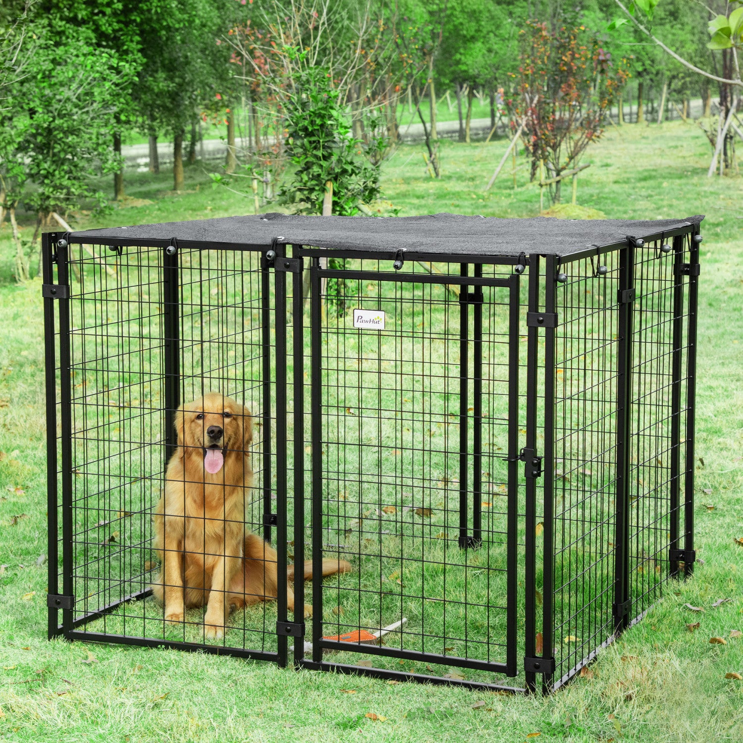 Dog playpen with cover best sale