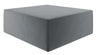 Novogratz The Flower Velour Ottoman Pouf - Medium Grey