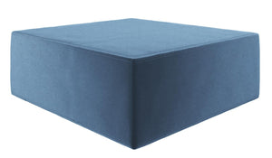 Novogratz The Flower Velour Ottoman Pouf - Indigo Blue