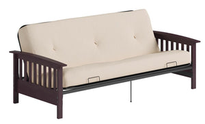 Darrien Full Wood Arm Futon Frame with 6