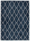 August Navy-White Area Rug - 5'3