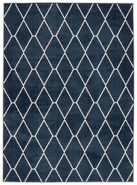 August Navy-White Area Rug - 5'3