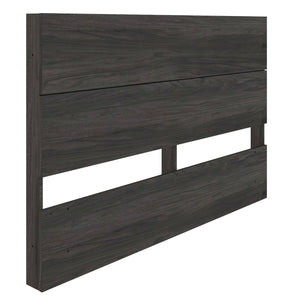 Nordika Queen Panel Headboard - Bark Grey