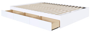 Nordika Twin 3-Drawer Platform Bed - White