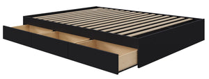 Nordika Twin Storage Platform Bed - Black