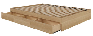 Nordika Full Storage Platform Bed - Natural Maple