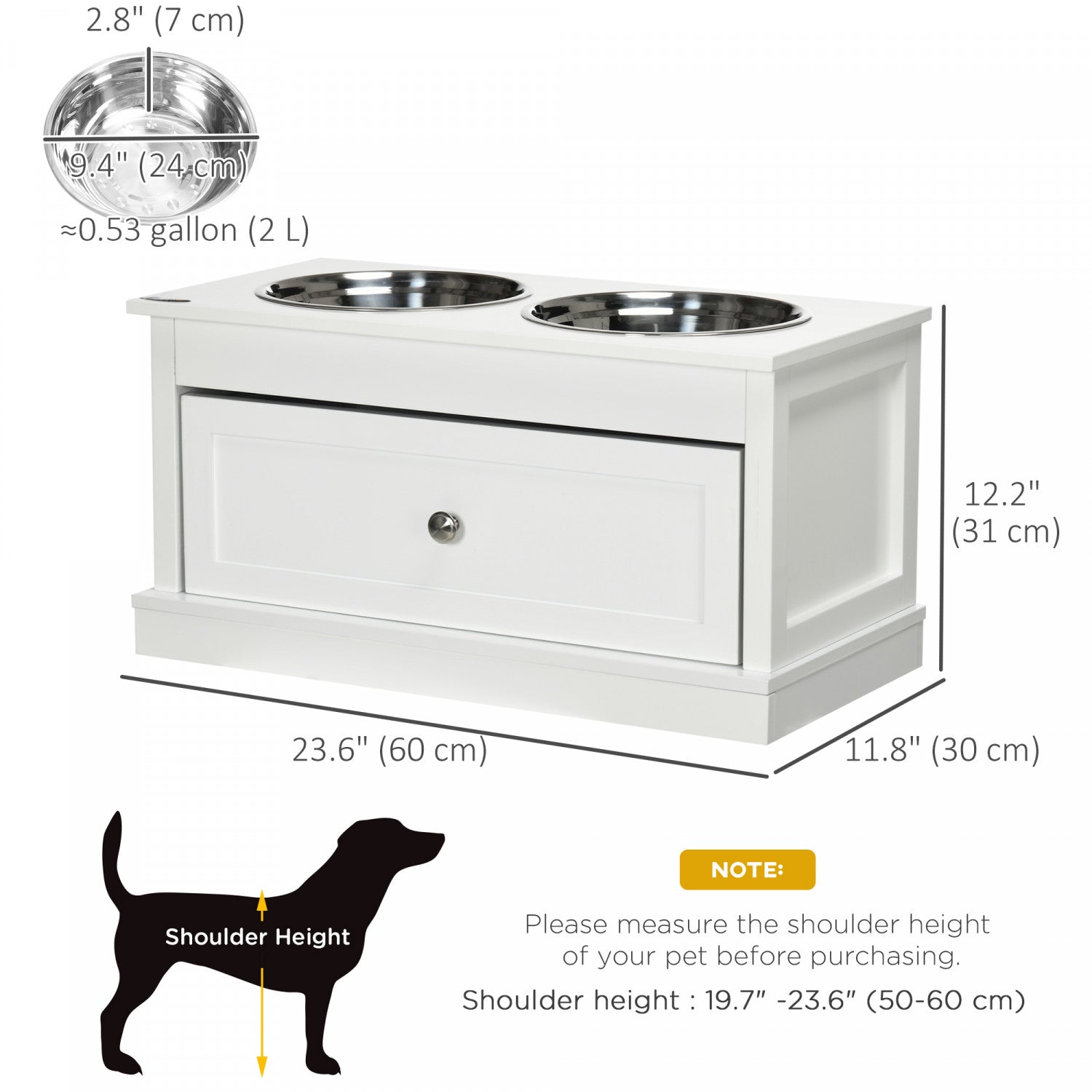 Dog bowls with storage best sale