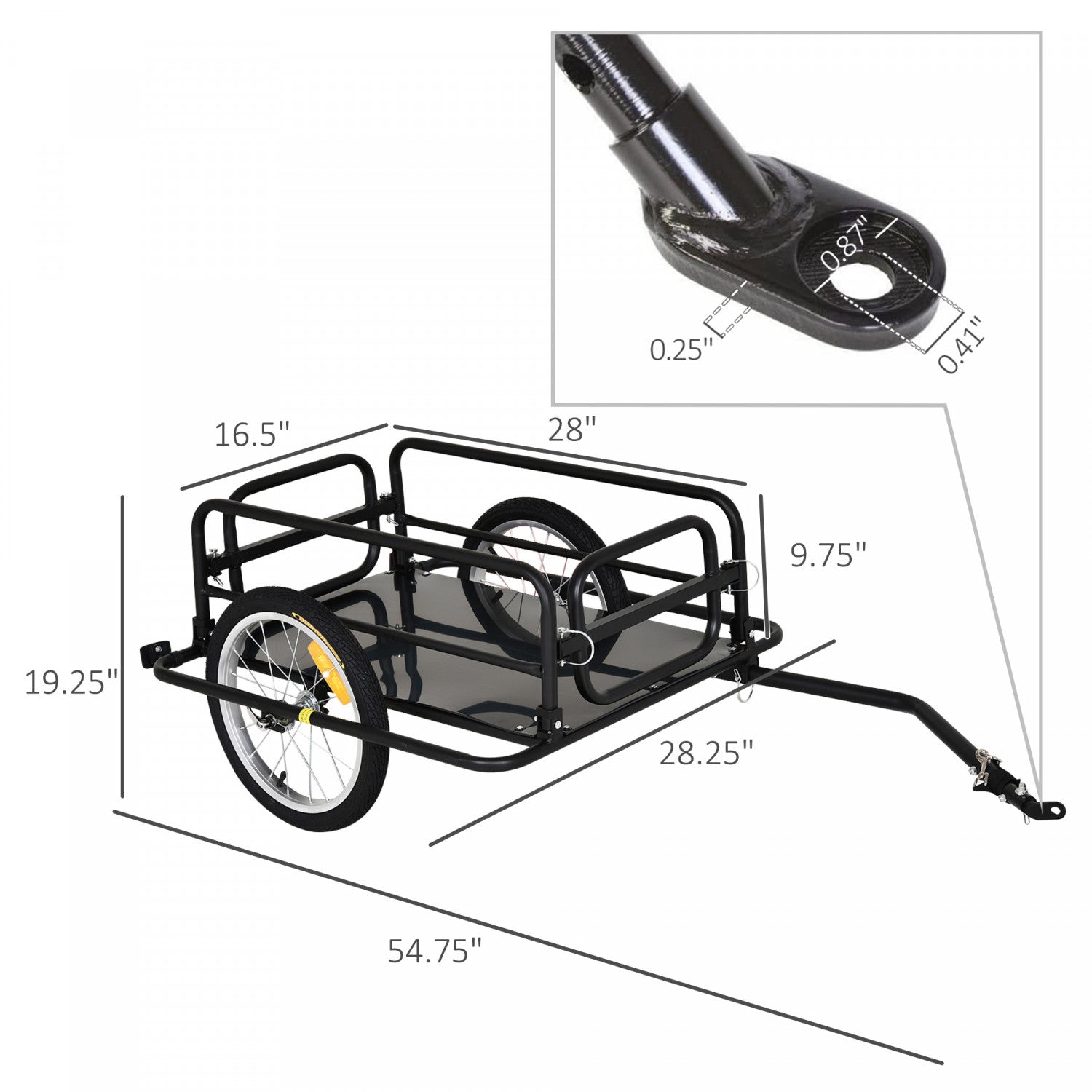 Aosom bike cargo trailer sale