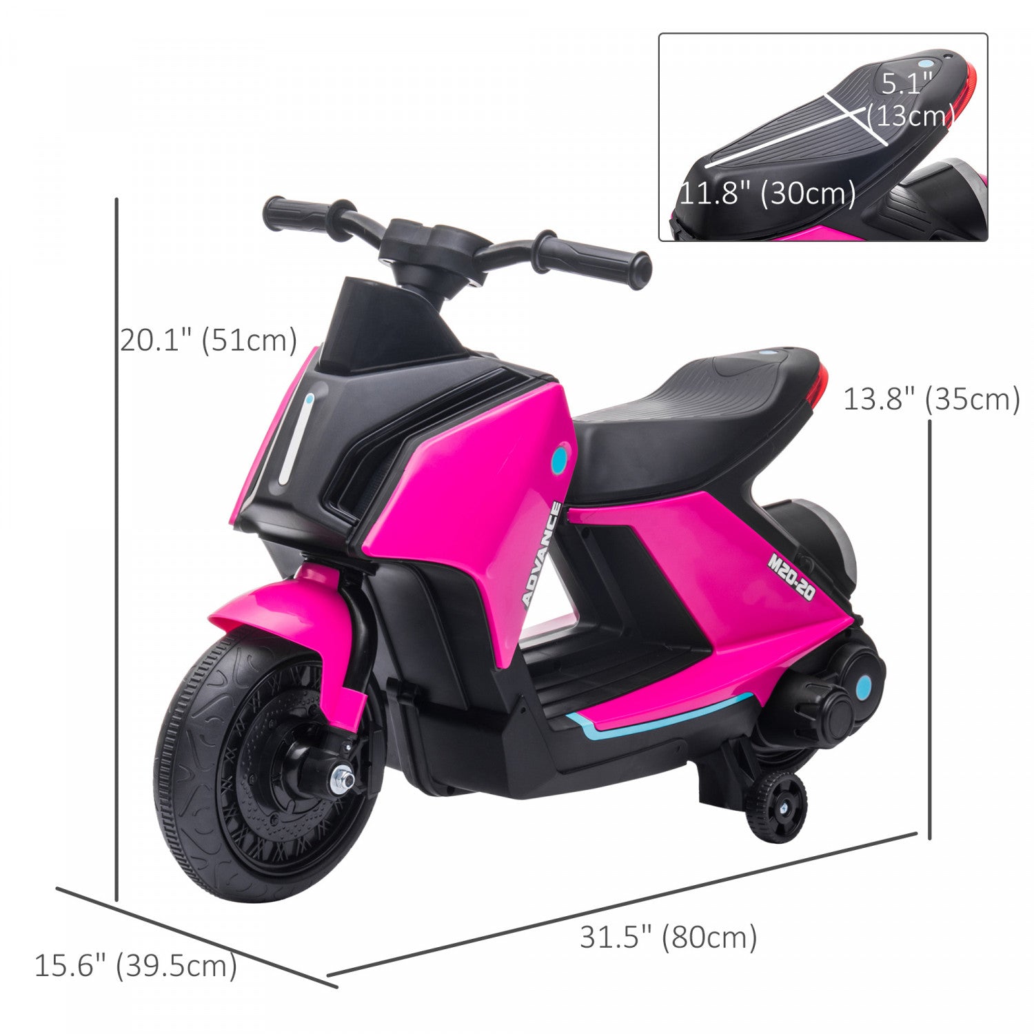 Aosom Electric Motorcycle For Kids 6v Battery powered Motorbike Wi. The Brick