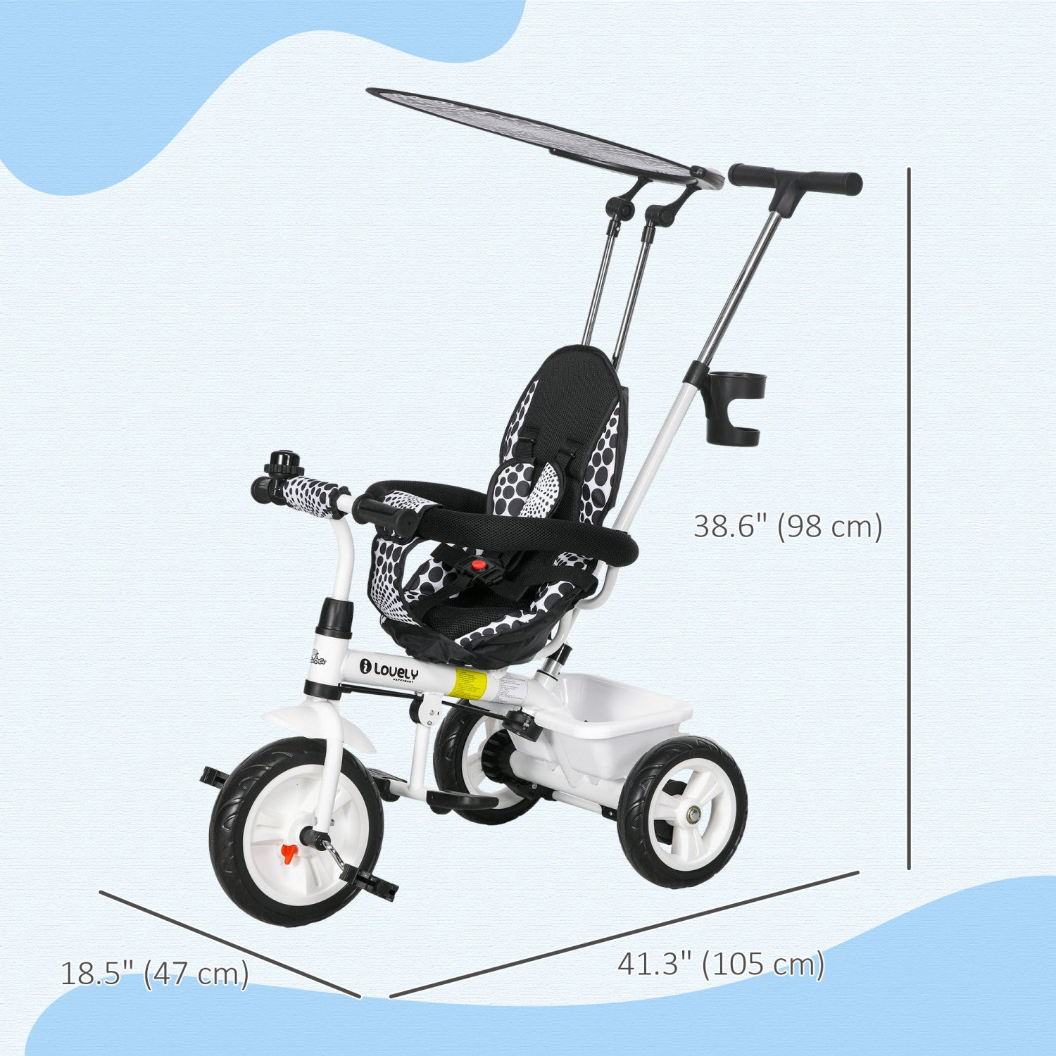 Pushing bike for baby best sale