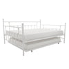 DHP Manila Metal Queen/Full Daybed & Trundle - White