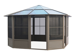 Gazebo Penguin Florence - Solarium 12x12 Polycarbonate Roof 