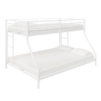 DHP Small Space Twin-Over-Full Metal Bunk Bed - Off-White