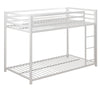 DHP Miles Metal Twin-Over-Twin Bunk Bed - White