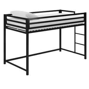 DHP Miles Metal Junior Twin Loft Bed - Black