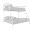 Novogratz Bushwick Metal Bunk Bed Twin-Over-Full - Off-White