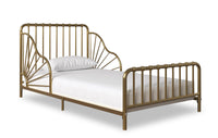 Little Seeds Quinn Whimsical Metal Toddler Bed - Gold