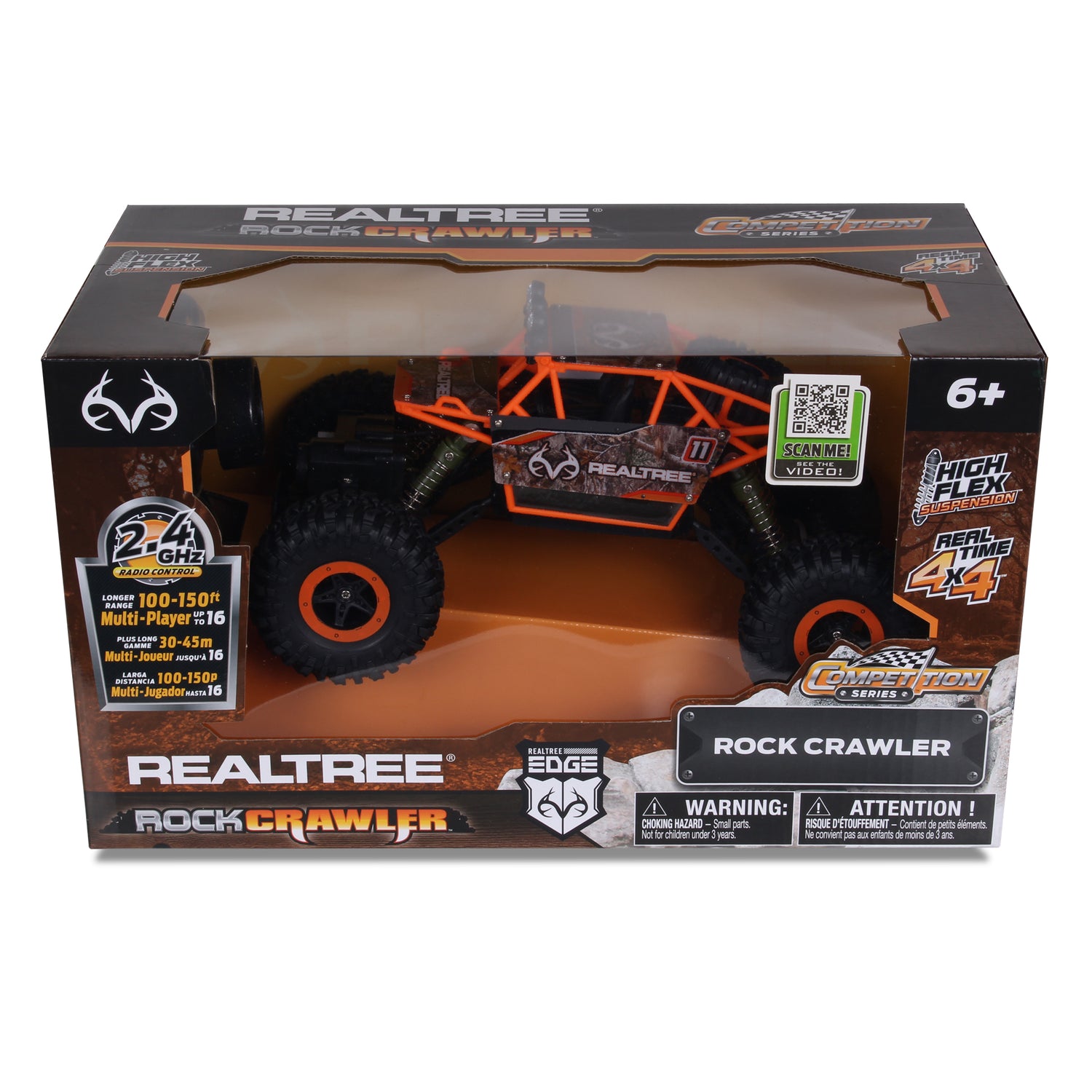 Nkok 1:16 Realtree Rc Orange Rock Crawler 