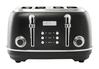 Haden Heritage 4-Slice Toaster - Black Chrome