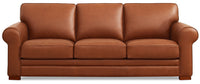 Hydeline Brookfield Leather Sofa - Brown