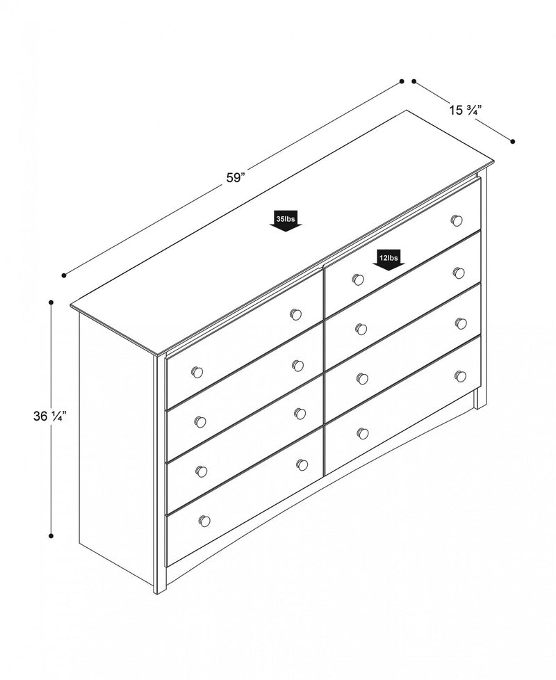 Fremont 8-Drawer Dresser - Espresso | The Brick