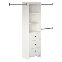 Dorel Home Beckett Closet Storage Organizer - White