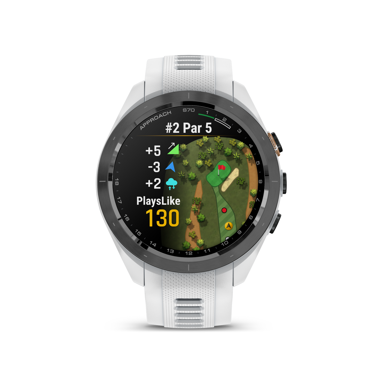 Garmin Approach S70 42 mm Golf Smartwatch White The Brick