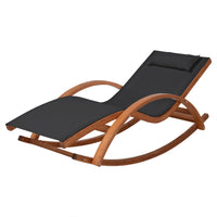 Deko Living Outdoor Lounge Chair - Black